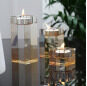 Floor standing crystal candle holder crystal globe candle holder wholesale