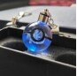 Cheap wholesale Led Light Pokemon Go Ball Crystal ball Keychains for Christmas gifts