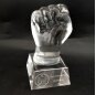 Creative Design Custom Crystal Fist Shaped Trophy for Business Gift