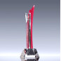 85*85*300mm Two-tone Wave Trophies, Award Trophy, CT1162