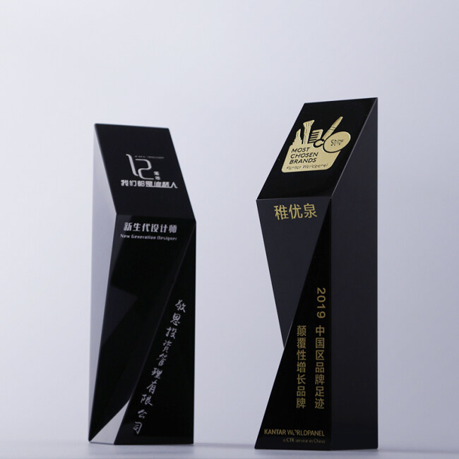 Personalized star trophy crystal glass awards  wholesale crystal trophies