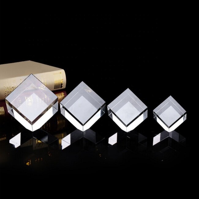 Wholesale optical K9 crystal blank 3D laser engraving cube