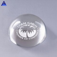 Wholesale Price Magnify Crystal Glass Ball Paperweight For Decoration