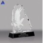 China Wholesale OEM Service Luxury Engraved Crystal Flying Eagle Trophy for Leadership VIP Awards