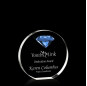 2020 new blue yellow red wholesale Clear K9 Semicircle Custom Diamond Crystal Award