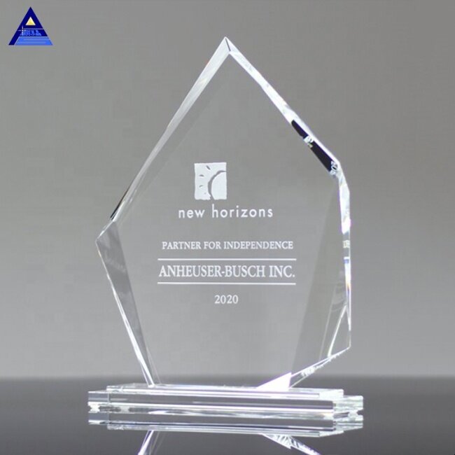 Top Selling Products Clear Custom Shaped Metro Crystal Trophies And Awards For Souvenir Gift