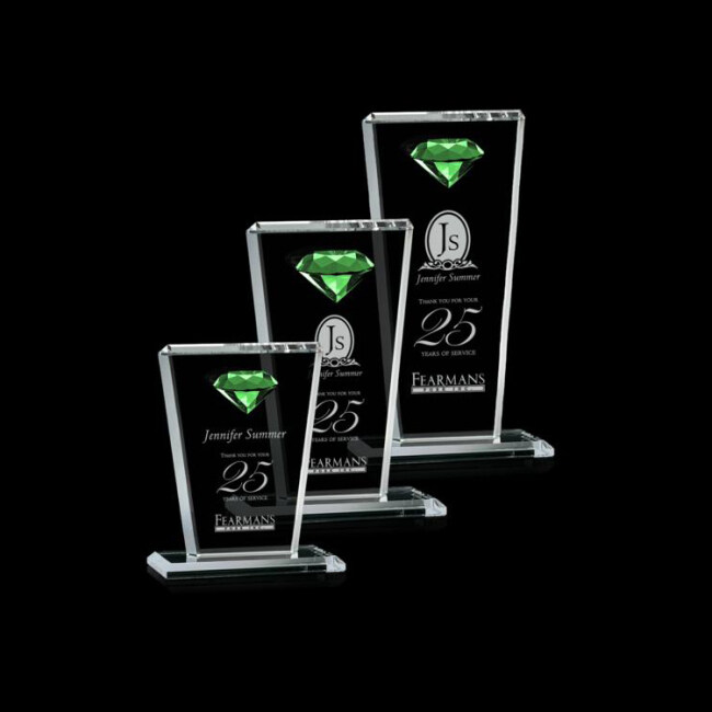 2020 New Fashion Customized Pujiang K9 Transparent Diamond Crystal Award
