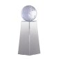 Most Popular Custom Design Laser Engraving Sports Award Crystal Pillars Trophy With Clear Base
