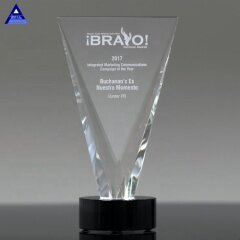 Trofeo de la Copa de Europa del premio Crystal Triumph grande transparente al por mayor de fábrica