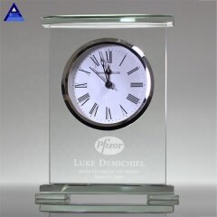 Spot Wholesale Transparent Movado Crystal Quartz Desk Clock