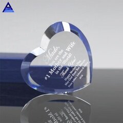 Оптовый элегантный трофей со скошенным сердцем из кристаллов для сублимации