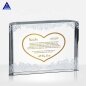 Factory customization 3d laser k9 blank  crystal cube block paperweight crafts for your engraving wedding gifts
