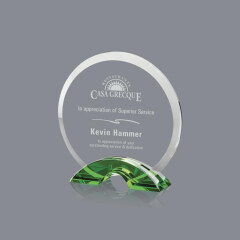 Оптовая Китайская торговая фабрика поставляет круг в форме прозрачного прозрачного стекла K9 Crystal Blank Glass Award