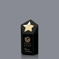 Custom wholesale high quality crystal trophy K9 metal star trophy award