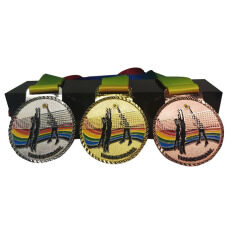 Custom Marathon Running Event Trophy Sports Martial Arts Souvenir Competition Badge Metal Medal