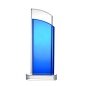 2020 New 3D Laser Blue K9 Crystal Award Trophy Glass Plaque for Logo Printing Engraving
