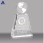 Unique Design Crystal Hand Hold Globe Trophy Award for Fair Souvenir