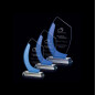 Glass Custom Engraved Cheap Blank Glass Crystal Awards Plaque Trophies For Engraving