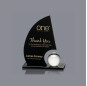 Ship Sails Shaped Crystal Personalized Trophy For Business custom Award Trophy