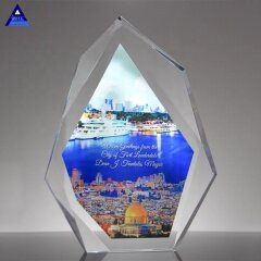 Varios tipos profesionales hechos a medida de hermoso trofeo de cristal Legacy K9 con trofeo de impresión a todo color