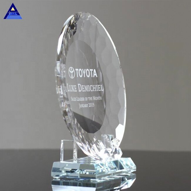 Hot Sale Custom Various Executive Crystal Plate Awards And Trophies For Souvenir Gift