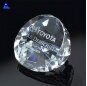 Handmade 3D Laser Etched Illuminate Slant Glass Crystal Paperweight