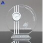 Wholesale Wedding Gifts Souvenirs Unique Design Personalized Clear Optic Crystal Table Clock For Home Decor