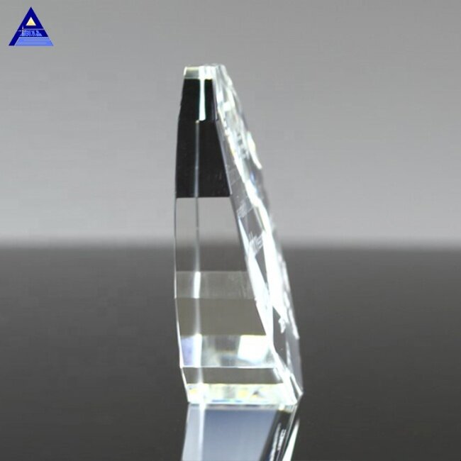 Wedding Guest Souvenir Crystal Glass 3D laser Straight Edge Crystal Trophy Paperweight Gifts