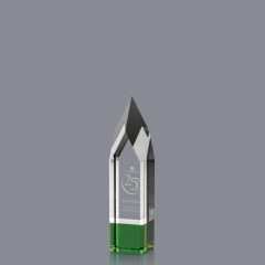 Promotional Wholesale Glass Customized Obelisk Awards Trophies For Corporate Gifts