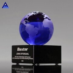 Últimos premios de diseño Centros de mesa de globo de cristal de vidrio transparente