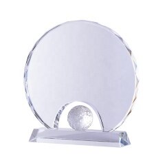 Hand Holder Design Crystal Golf Ball Trophy Awards For Golf Tournament Souvenirs