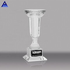 Trofeo de Super Bowl de cristal de lujo de alta calidad con Base para decoración de recuerdo