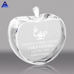 2020 модное пресс-папье в форме яблока с кристаллами для сувенирного подарка