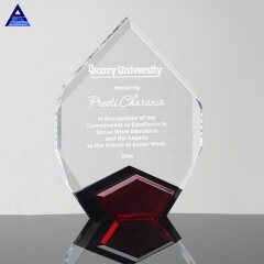 Zhejiang Pujiang Nuevo trofeo de diamante de cristal grande modificado para requisitos particulares decorativo rojo Marqués