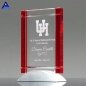 Wholesale Logo Engraved Clear Glass Crystal Success Plaque Trophies