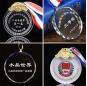 Cheap Customized 3D Laser Engraved Football Sports Award Plaques Crystal Glass Medals For Sports Souvenir Gifts