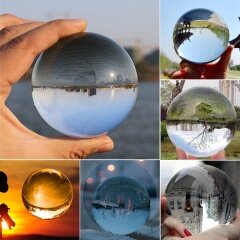 Размер 80 мм Прозрачный хрустальный стеклянный шар K9 прозрачный хрустальный стеклянный шар