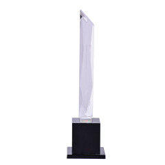 Trofeo de cristal de grado superior K9 3D grabado con láser hecho a mano trofeo de cristal premio de cristal