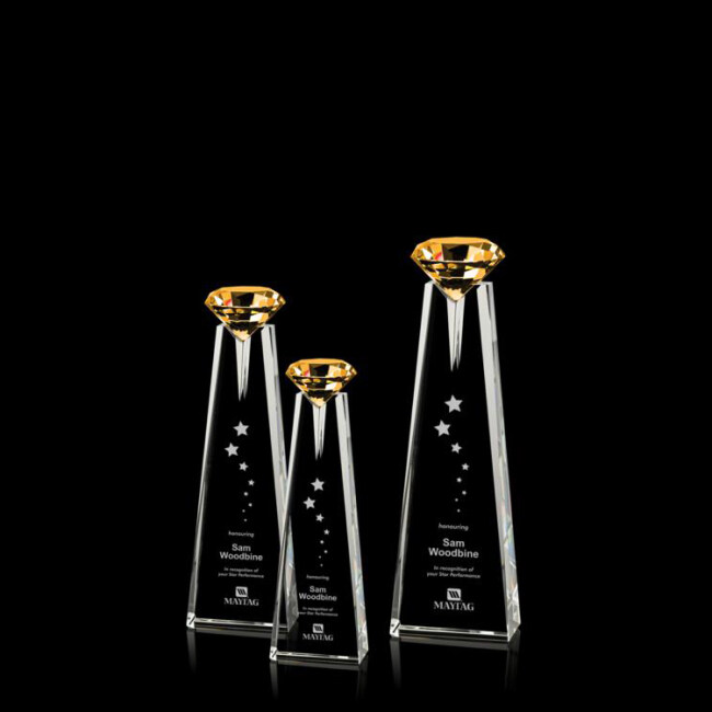 2020 new fashion stereo color custom wholesale diamond crystal trophy award