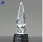 Customized Crystal Monumental Globe Obelisk Trophy For Company Corporate Awards