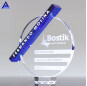 Factory Supply Different Types Blue Crystal Dynamix Award Trophy Home Decoration Crystal For Wholesale