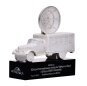 Modern Design Quality Personalized Crystal Car Design Award With Black Base