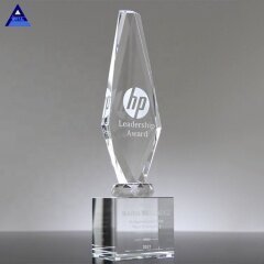Premio personalizado del trofeo del obelisco del pilar de cristal del obelisco de Apex, trofeo del obelisco de cristal
