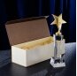 Ice Peak Crystal Plaque Award Flame Block Star Gold Silver and Copper Star Crystal Trophy