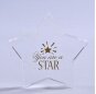 Fashion Wholesale Customized Clear Star Shaped Crystal Paperweight For Desk Decoration