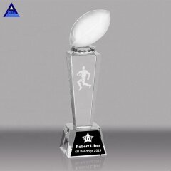 Trofeo de alta calidad Copa NFL Crystal Glass Trofeo de fútbol