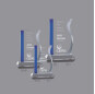 Many Years Factory K9 White Trophy Custom Crystal Glass Award Trophy For Business