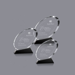 Wholesale Low Price High Quality Customized Crystal Oval Corporate Award For Gift