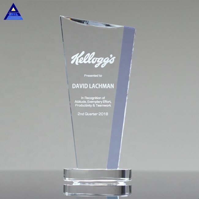 Customized Wholesale Decorative Crystal Award Trophy Shield
