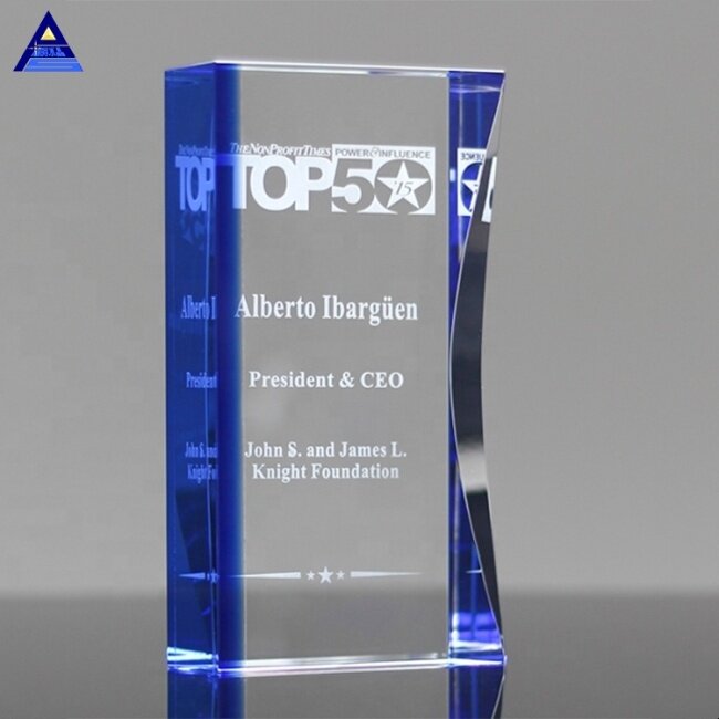 Wholesale Customized Neo Crystal Awards Trophy,3D Laser Engraved Crystal Cube